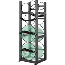 Rack de tanque de refrigerante VEVOR com 2 x 13,6 kg e 3 garrafas pequenas
