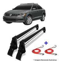 Rack de Teto Bagageiro + 2 Elasticos Jetta Ano 12/18