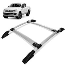 Rack De Teto Bagageiro Amarok 2010 a 2021 Prata Tubolar