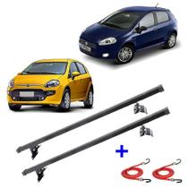 Rack De Teto Bagageiro Fiat Punto 2007 A 2017 + 2 Elástico