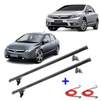 Rack De Teto Bagageiro Honda Civic 2006 A 2014 + 2 Elásticos
