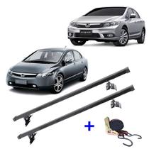 Rack De Teto Bagageiro Honda Civic 2006 Até 2014 + 1 Cinta