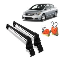 Rack De Teto Bagageiro Honda Civic 2007 Ate 2011 E 2 Cintas