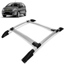 Rack De Teto Bagageiro Meriva 2002 a 2012 Tubolar Prata