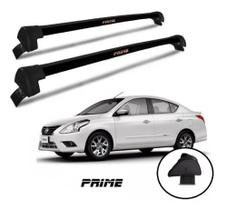 Rack de Teto Bagageiro Nissan Versa ou V-Drive 2012 13 14 15 ate 2021 - PRETO / PRATA