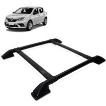 Rack De Teto Bagageiro Sandero 2015 a 2019 Tubolar Preto