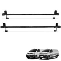 Rack de Teto Citroen Jump Peugeot Expert Furgão Duplo Cargo 1,60m Com Orelhinha Preto Rack de Teto Citroen Jump Peugeot Expert Furgão Duplo Cargo 1,60m Com Orelhinha Preto