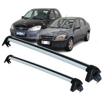 Rack de Teto Corsa Celta Prisma 02/12 4 Portas Prata Com Chapa