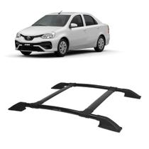 Rack de Teto Etios Sedan 2013 2014 2015 2016 a 2020 Preto