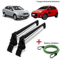 Rack de Teto Fiat Grand Siena 2013 até 2019 e 1 Elástico Corda Rack de Teto Fiat Grand Siena 2013 até 2019 e 1 Elástico Corda