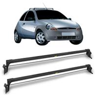 Rack de Teto Ford Ka 1997/2007 em Aço Preto Fixação Lateral