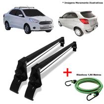 Rack de Teto Ford Ka Hatch e Sedan 14 até 2019 e 1 Elástico Corda Rack de Teto Ford Ka Hatch e Sedan 14 até 2019 e 1 Elástico Corda