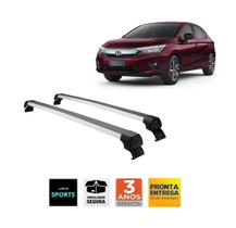 Rack de Teto Honda New City Hatch Aluminio Prata