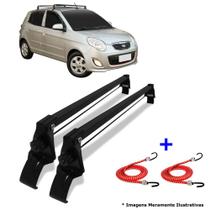 Rack de Teto Kia Picanto 4p 06 A 11 Vhip + 2 Elástico Carga