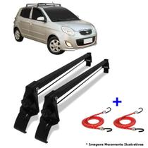 Rack De Teto Kia Picanto 4P 06 A 11 Vhip + 2 Elástico Carga