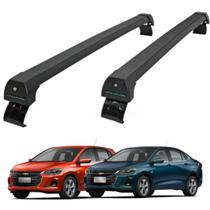 Rack de Teto Long Life Onix e Onix Plus Hatch e Sedan 2020 2021 2022 Preto em alumínio Rack de Teto Long Life Onix e Onix Plus Hatch e Sedan 2020 2021 2022 Preto em alumínio