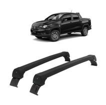Rack De Teto Preto Nova Fiat Strada Cab. Dupla Sem Longarina