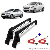 Rack De Teto Prisma E Onix 2013 A 2019 + 2 Elástico Carga