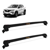 Rack De Teto Renault Kwid 2018 2019 Alumínio Preto