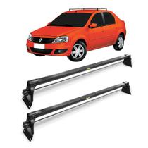 Rack de Teto Renault Logan 2014 A 2022 em Aço Preto com Fixação Lateral Interna Vhip 983