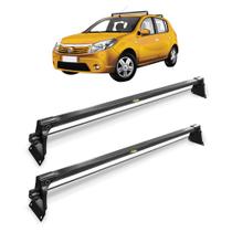 Rack de Teto Renault Sandero 2014 A 2022 em Aço Preto com Fixação Lateral Interna Vhip 982