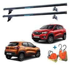 Rack De Teto Resistent Renault Kwid 2017 Até 2022 + 2 Cintas Rack De Teto Resistent Renault Kwid 2017 Até 2022 + 2 Cintas