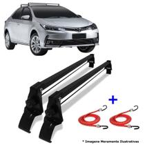 Rack De Teto Toyota Corolla 2014 Ate 2019 + 2 Elástico Carga Rack De Teto Toyota Corolla 2014 Ate 2019 + 2 Elástico Carga
