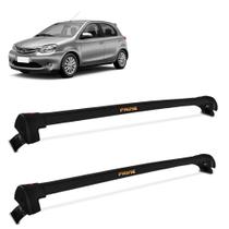 Rack De Teto Toyota Etios 2012 a 2018 Alumínio Preto