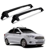 Rack De Teto Travessa alumínio Ford Ká Sedan/Hatch Geração III 2014 em diante 4 Portas Preto FO-526 Projecar