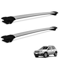 Rack de Teto Travessa Duster 2012 a 2015 Alumínio Prata Larga
