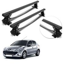 Rack de Teto Travessa Peugeot 206 207 Hatch e Sedan 4 Portas Todos os Anos Aço Long Life