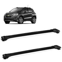 Rack De Teto Travessa Tracker 2017 a 2020 Larga Aluminio Preto Rack De Teto Travessa Tracker 2017 a 2020 Larga Aluminio Preto
