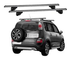 Rack de Teto Travessas Citroen Aircross Alpha Alumínio Preto