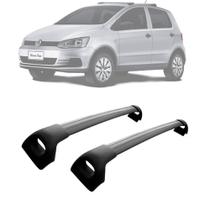 Rack De Teto Volkswagen Fox 4 Portas 2003 a 2021 Alumínio Preto VW-101 Prata VW-102 Projecar