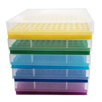 Rack de tubos PCR MUHWA para microtubos de 0,2 mL, matriz 8x12 x5 Rack de tubos PCR MUHWA para microtubos de 0,2 mL, matriz 8x12 x5