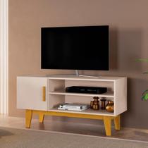 Rack Denver p/ TV 42'' Pés Amadeirado 1 Porta 1 Prateleira Cor:Naturale Rack Denver p/ TV 42'' Pés Amadeirado 1 Porta 1 Prateleira Cor:Naturale