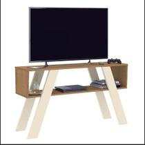 Rack Detroit Atualle para TV até 55 Polegadas Canelato Rústico Natura Off White