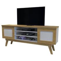 Rack Detroit para Tv até 60 Polegadas 2 Portas Valdemoveis Cinamomo Off White