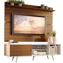 Rack Dubai e Painel até 65" com Pés Branco/rustic Madesa Rack Dubai e Painel até 65" com Pés Branco/rustic Madesa