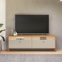 Rack Dubai para Tv 75 Polegadas com Led Pés em Madeira Maciça