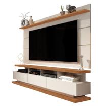 Rack e Painel Giga Vivare Tv 72 polegadas OFF White / Freijo