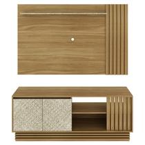 Rack E Painel Para Tv 65 Polegadas PA2914xR1480 Natural Palha Tecno Mobili