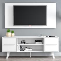 Rack e Painel para TV até 50" Copenhagen Branco Madesa