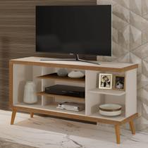 Rack Egeo para tv até 55" Off White / Canela Rack Egeo para tv até 55" Off White / Canela