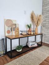 Rack Elegance com tela 120 cm Estilo Industrial