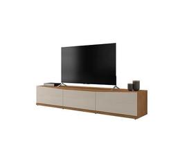 Rack Eros 1.80 Cedro/Off White - Casa D Móveis Rack Eros 1.80 Cedro/Off White - Casa D Móveis