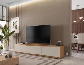 Rack Eros 1,80 4 Portas Cedro/Off White Rack Eros 1,80 4 Portas Cedro/Off White
