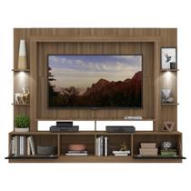 Rack Estante 65 Leds Madeirado/Preto