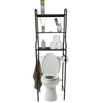 Rack Estante Banheiro Lavabo 3 Prateleiras Vaso Sanitario Suporte Organizador Metal Varanda Toalete Lavanderia Lavabo Multiuso