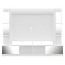 Rack Estante com Painel 65 e Espelho Oslo Branco Rack Estante com Painel 65 e Espelho Oslo Branco